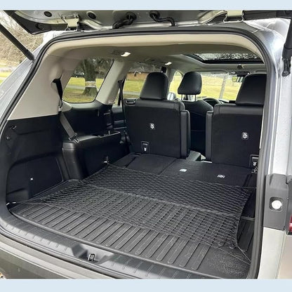 Rear Trunk Organizer Cargo Net Suitable for 2024 2025 2026 Toyota Grand Highlander Hybrid Limited Platinum Nightshade XLE LE Rear Trunk Mesh Cargo Storage Net Bag Grand Highlander Accessories