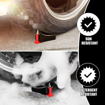 Dreyoo 4 Pcs Car Hose Guide, Tire Hose Roller for Car Washing, Detailing Tire Hoses Guide Preventing Pressure Washer Hoses Stuck Under The Wheels, Plastic Wash Tool to Avoid Snagging(Black)