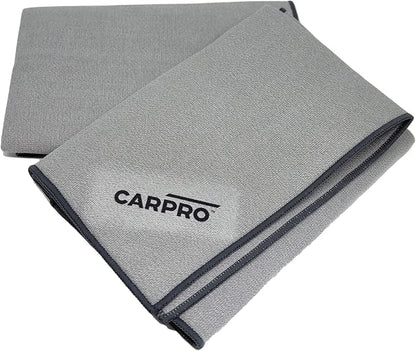 CARPRO GlassFiber Microfiber Drying Towel - Spotless Glass Windshield & Windows, Microfiber Edge, Lint & Tag Free, Car Washing & Auto Detailing (Pack of 1)