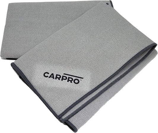 CARPRO GlassFiber Microfiber Drying Towel - Spotless Glass Windshield & Windows, Microfiber Edge, Lint & Tag Free, Car Washing & Auto Detailing (Pack of 1)
