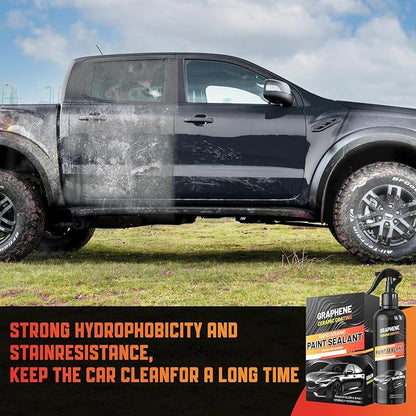 Graphene Ceramic Coating for Cars (17oz) - 12H Ceramic Spray Coating - 24+ Months of Long Lasting Protection - Ultra High Gloss & Shine - Unmatched Slickness - Extremely Hydrophobic