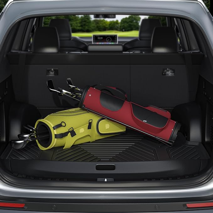 YITAMOTOR Cargo Trunk Liner Compatible with 2023-2025 Honda Pilot, Cargo Mat with Backrest Mat Behind 3rd Row Back Seat Protector, All Weather Custom Fit Black Cargo Mats