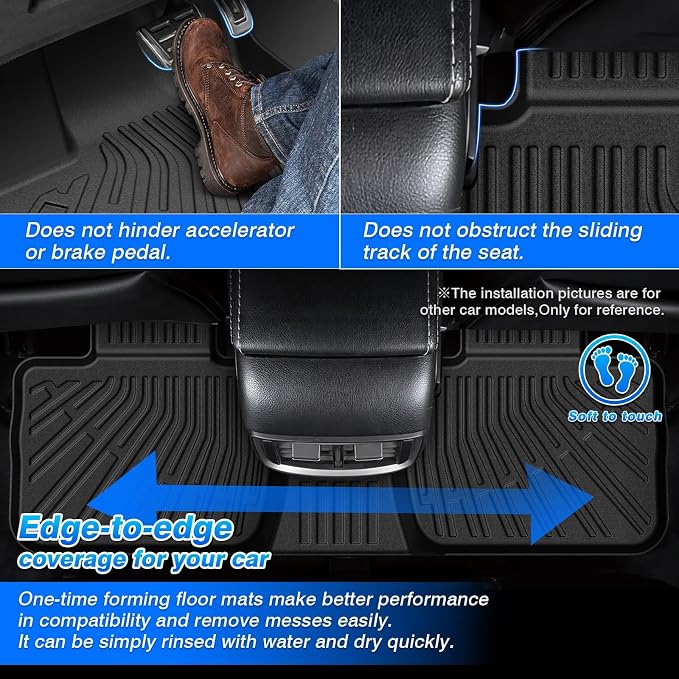Cartist Floor Mats Fit for Honda CR-V CRV 2023 2024 2025 2026 (Include Hybrid), All Weather Floor Liner for CRV Accessories Heavy Duty