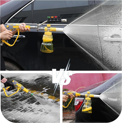 Dual Connector Pressure Washer Wand for Foam Cannon, Dual-Connector Lance Accessory with 5 Pressure Washer Spray Nozzles, 4000 PSI