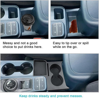 CDEFG 2022-2024 Maverick Car Cup Holder Organizer for Maverick Center Console CupHolders Expander Fit for First Row and Second Row 2022 2023 2024 Maverick Pickup Truck Interior Accessories, 2PCS