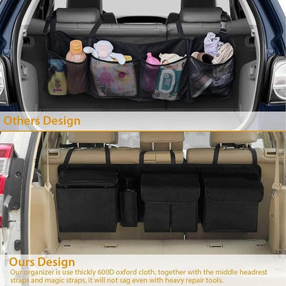 Car Trunk Organizer and Storage, Backseat Hanging Organizer (Extra Large)