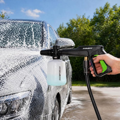 Foam Cannon for Pressure Washer, Adjustable Snow Foam Blaster with 1/4" Quick Connector, 0.11 Gallon(400ml) Foam Bottle for Car Wash, Electric Pressure Washer Accessories