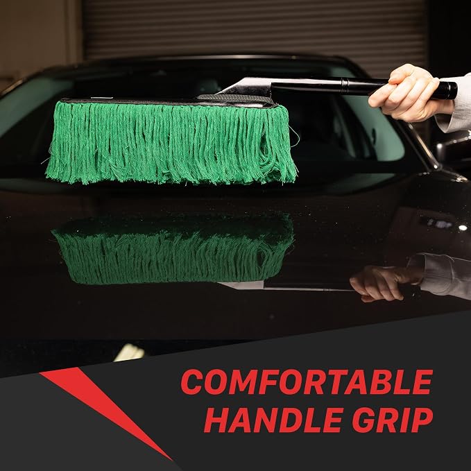 Maxshine Universal Premium Cotton Car Duster – Exterior Auto Dusting Tool – Safe for All Surfaces – Gently Removes Dust, Dirt & Debris – Reusable Detailing Brush for Cars, Trucks & SUVs