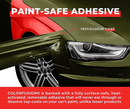ColorFusion PPF by VViViD, Satin Stealth Combat Green Dry Apply PPF Vinyl Car Wrap Roll 20ft x 5ft