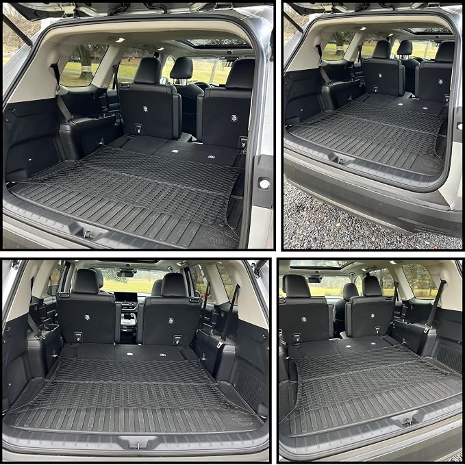 Rear Trunk Organizer Cargo Net Suitable for 2024 2025 2026 Toyota Grand Highlander Hybrid Limited Platinum Nightshade XLE LE Rear Trunk Mesh Cargo Storage Net Bag Grand Highlander Accessories