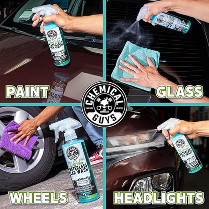 Chemical Guys Swift Wipe Waterless Car Wash Spray – Safe Cleaner for Cars, Trucks, Motorcycles, RVs, Chrome, Paint & Glass – High Gloss Finish – 32 fl oz