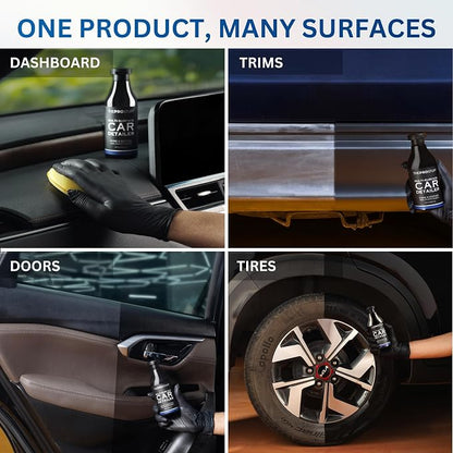 The Pro Stuff® Black Plastic Restorer & Multi-Surface Car Detailer - Back to Black Trim Restorer for Interior & Exterior, No Residue