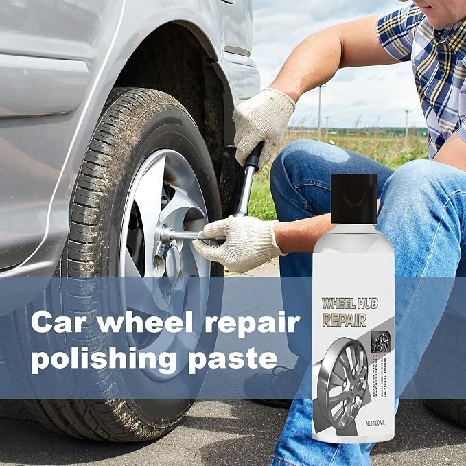 Tire Polish - 100ML Scratch Detailing Agent - Wheel Shine | for Tire Care Metal Debris Exterior Nuts Bolts Iron Fittings Truck SUV Auto