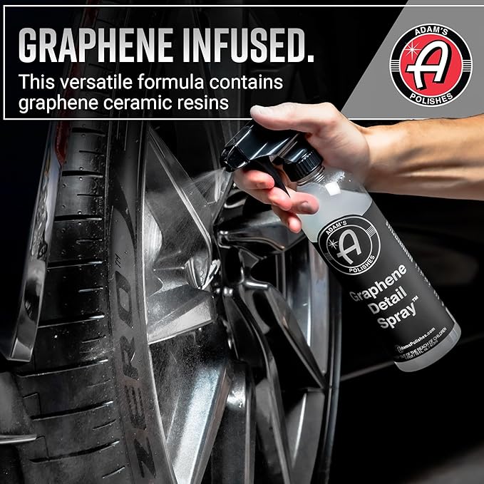 Adam's Polishes Graphene Detail Spray (5 Gallon) - Extend Protection of Waxes, Sealants, & Coatings | Waterless Detailer Spray For Car Detailing|Clay Bar, Drying Aid, Add Ceramic Graphene Protection