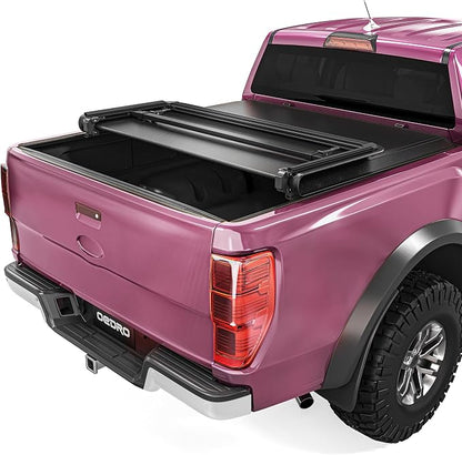 OEDRO Soft Tri-fold Truck Bed Tonneau Cover Compatible with 1999-2025 Ford F250 F350 F-250 F-350 Superduty 6.8 ft Bed