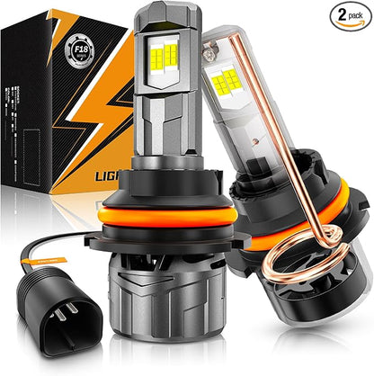 Auxbeam F18 Series 9007 HB5 Fog Lights, 22000LM HB5 Powersport Light for Off-Road Use or Fog Light-2 Pack