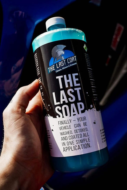 The Last Coat Ceramic Car Wash Soap & Shampoo 32 oz – pH Neutral Ceramic Coating Maintenance Soap with Hydrophobic Protection for Foam Cannon & Bucket Wash, Cars, Trucks, RVs & Boats