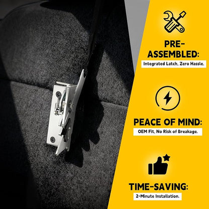 All-in-One Pre-Assembled Rear Seat Release Kit for Ford F-150 F-250 F-350 SuperCab & SuperCrew (2009-2025)