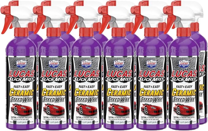 Lucas Oil 11294 Slick Mist Ceramic Speed Wax - 24 Ounce (Pack of 6)