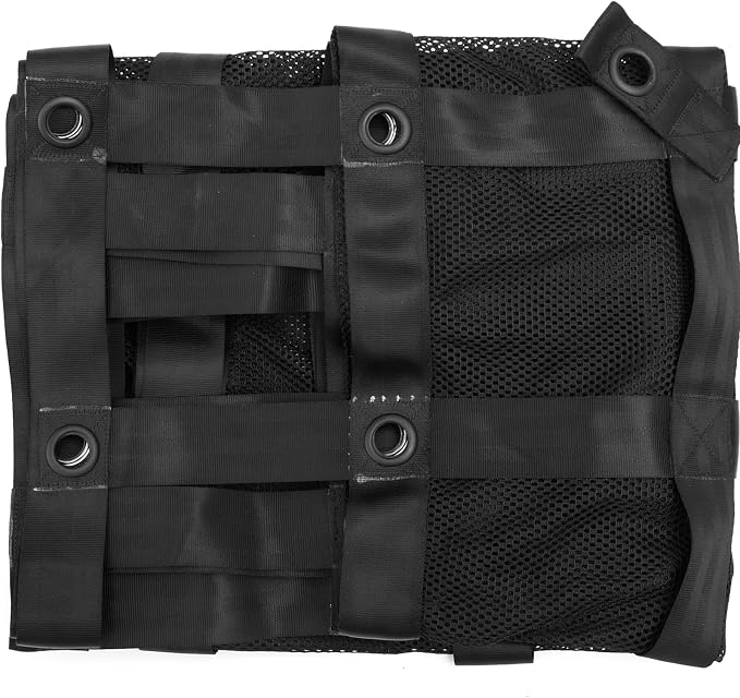 VEVOR Cargo Net with Mesh, 8' x 6.7' Cargo Net for Pickup Truck Bed, Heavy Duty Cargo Nets with Cam Buckles & S-Hooks & Cross Strap, Truck Bed Cargo Net for Trailer SUV Jeeps(96" x 80")