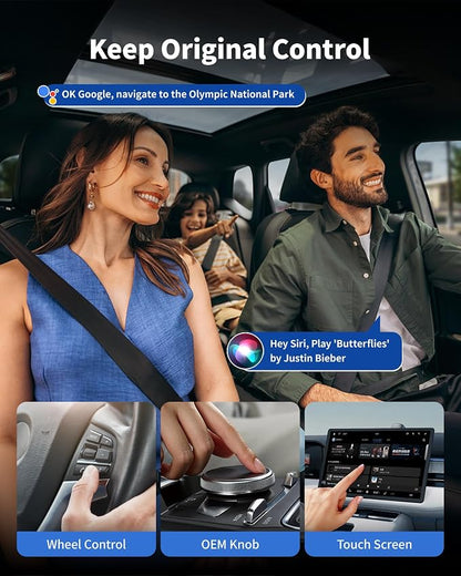 Magic Box Wireless CarPlay Adapter, Upgraded CarPlay & Android Auto, Support USB Offline Media Strea*ming, Plug & Play, Watch YouTube On Car, Magic Box for Factory Wired Car Play