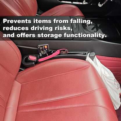 Car Seat Gap 2pk Filler with Storage, Hook & Emergency Glass Breaker