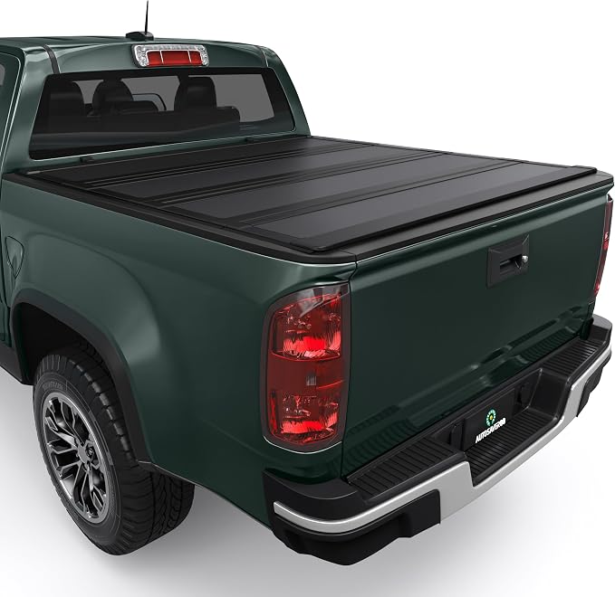AUTOSAVER88 Low-Profile Hard Quad Fold Truck Bed Tonneau Cover Fit for Chevy Colorado/GMC Canyon 2015-2026 with 5.2ft Bed