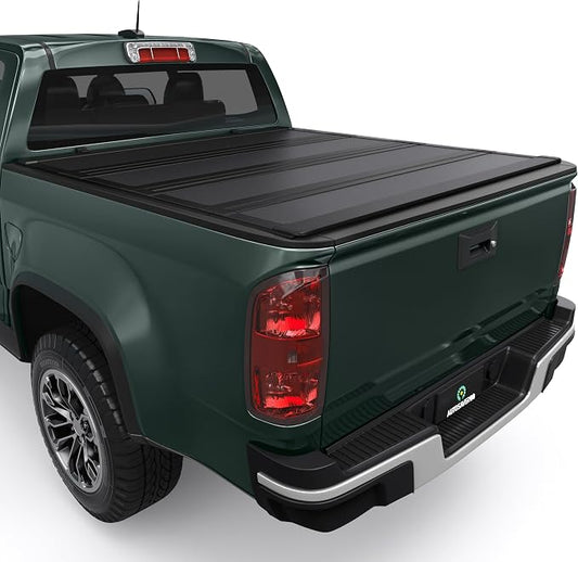 AUTOSAVER88 Low-Profile Hard Quad Fold Truck Bed Tonneau Cover Fit for Chevy Colorado/GMC Canyon 2015-2026 with 5.2ft Bed