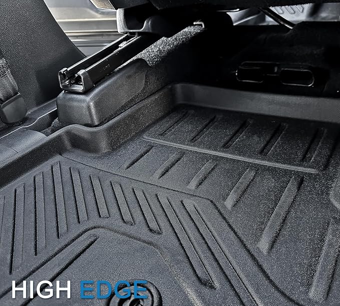 Floor Mats Cargo Mat for Honda Pilot 2026 2025 2024 2023, All Weather TPE Cargo Liner Trunk Mat with Backrest Mat Door Sill Protectors Car Accessories for Pilot (Floor Mats Set)