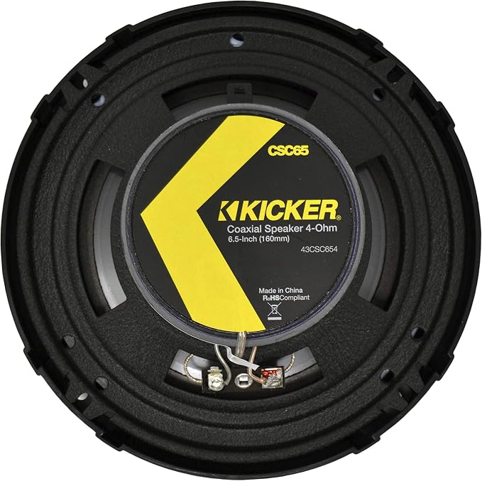 Kicker CS Series CSC65 6.5 Inch Car Audio Speaker with Woofers (2 Pairs)