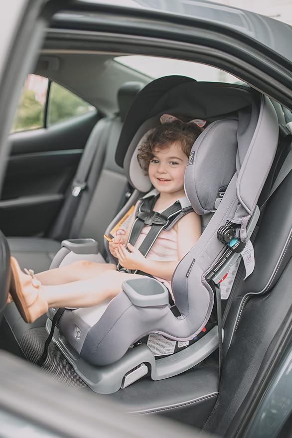 Baby Trend Cover Me™ 4-in-1 Convertible Car Seat, Vespa – Built-in Canopy, 4-Stage Growth System, Plush Comfort Padding, Multi-Position Recline