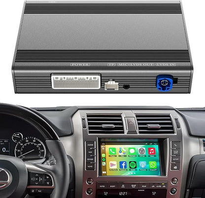 Linux Interface Box Retrofit Kit Decoder for Lexus GX460 2014 2015 2016 2017 2018 2019 2020 Wireless CarPlay Android Auto Adapter Fit for Original Car Radio Upgrade GPS Navigation