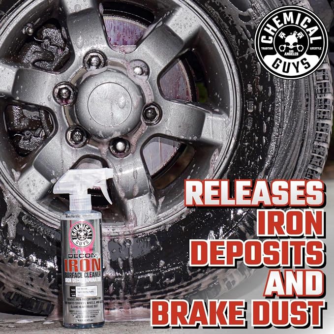 Chemical Guys Decon Pro Iron Remover and Wheel Cleaner – Professional Strength Fallout Remover, Brakes, Calipers, Exterior, Wheel and Tire Cleaner – Dissolves Brake Dust & Dirt, 16 oz