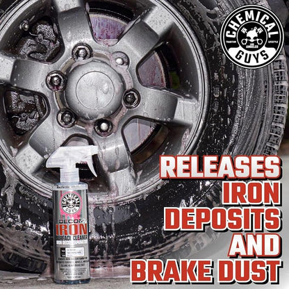 Chemical Guys Decon Pro Iron Remover and Wheel Cleaner – Professional Strength Fallout Remover, Brakes, Calipers, Exterior, Wheel and Tire Cleaner – Dissolves Brake Dust & Dirt, 16 oz