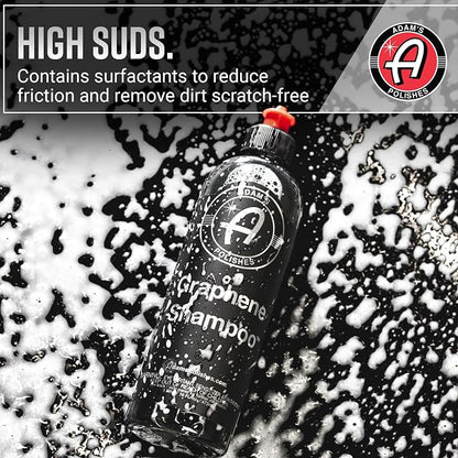 Adam's Polishes Graphene Shampoo 5 Gallon - Graphene Ceramic Coating Infused Car Wash Soap - Powerful Cleaner & Protection In One Step - pH Neutral, High Suds For Foam Cannon & Gun, Detailing Bucket