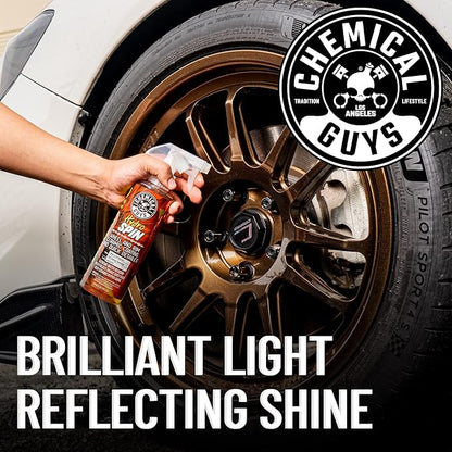 Chemical Guys HydroSpin Wheel & Rim Ceramic Coating and Quick Detailer Spray - 16 oz Spray Protects Wheels, Rims & Brake Parts with Hydrophobic Ceramic Shine - Safe for Cars, Trucks, SUVs, Motorcycles