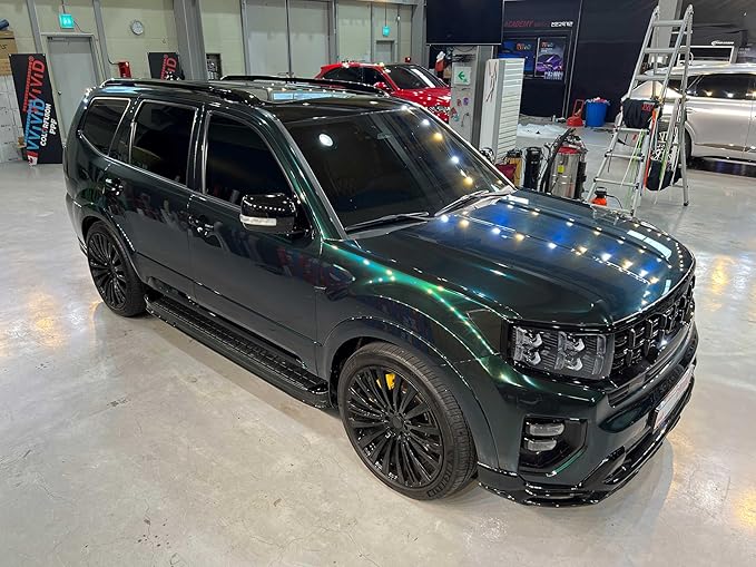 ColorFusion PPF by VViViD, Gloss Shadow Green Dry Apply PPF Vinyl Car Wrap Roll 1.3ft x 5ft