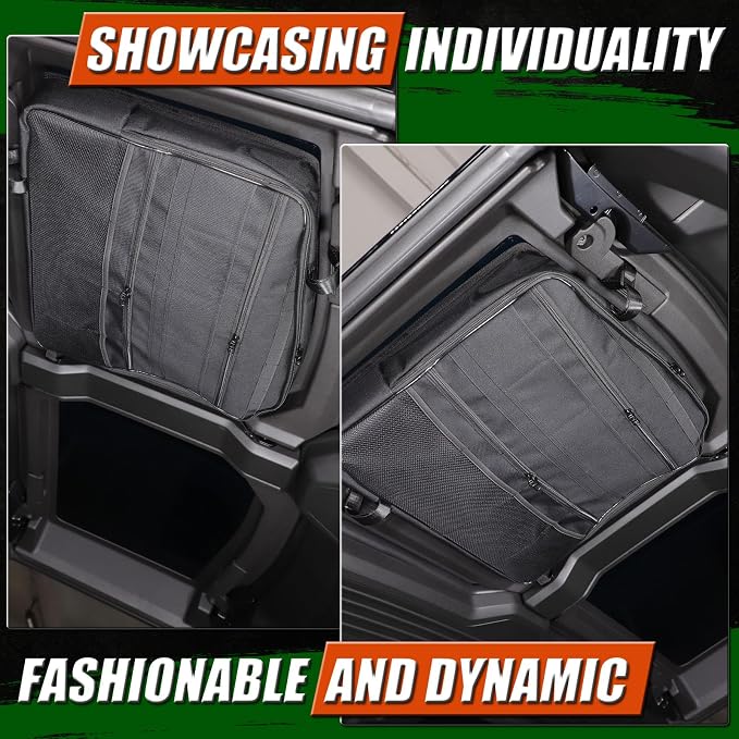 Sunroof Storage Bags for Hummer EV 2022-2026 SUV/SUT, Overhead Storage Organizer Cargo, 600D Oxford Overhead Storage Bag/Waterproof/Foldable/Top Sunshade with Hardtop Suction fixing (C)