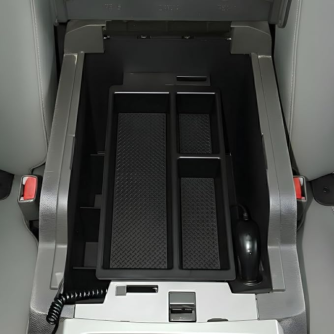 Vehicle OCD - Center Console Organizer Tray for Ford F250 / F350 SuperDuty (2011-2016) - Made in USA - SLX142