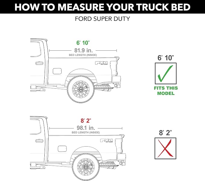 RealTruck TruXedo Lo Pro Soft Roll Up Truck Bed Tonneau Cover | 579101 | Fits 2017 - 2024 Ford F-250/350/450 Super Duty 6' 10" Bed (81.9")