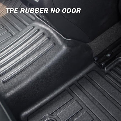 KUST Custom Fit Floor Mats for Chevy Equinox/GMC Terrain 2018-2024 (No for EV), All Weather TPE Rubber Car Mats for Equinox Accessories Front Rear 2 Row Liners, High Edges Non-Slip