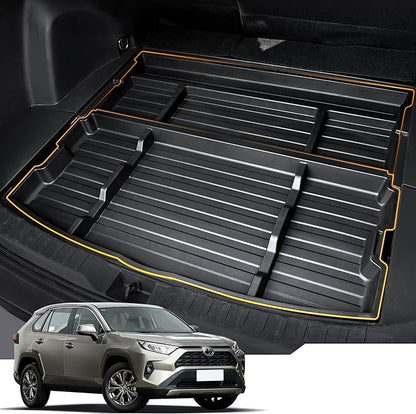 Trunk Organizer for 2019-2025 Toyota RAV4 Accessories, Hidden Storage Box Under Cargo Floor, Rear Trunk Insert Tray, SUV Cargo Storage Organizer (Not for Prime)