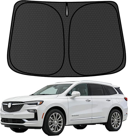 Enclave Customized Windshield Sun Shade for 2018 2019 2020 2021 2022 2023 2024 Enclave Front Window Sunshade Visor Protector Foldable Blocks UV Rays Keep Car Cooler Accessories