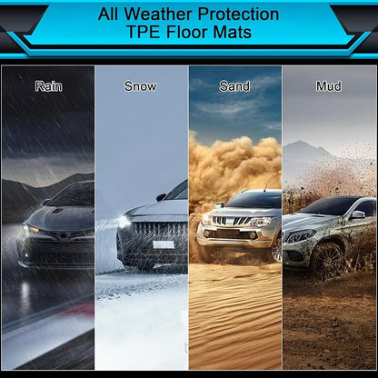 Floor Mats for Kia Sportage 2017-2022 (Gas ONLY), TPE Waterproof Non-Slip All Weather Protection Custom (Floor Mats & Cargo Liner)