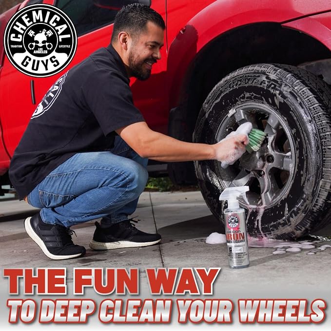 Chemical Guys Decon Pro Iron Remover and Wheel Cleaner – Professional Strength Fallout Remover, Brakes, Calipers, Exterior, Wheel and Tire Cleaner – Dissolves Brake Dust & Dirt, 16 oz
