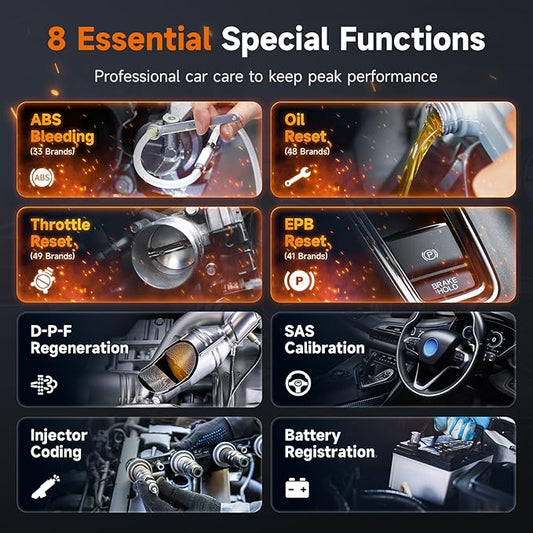 2026 FOXWELL NT624 Elite OBD2 Scanner Upgraded from NT614Elite & NT604Elite Code Reader, All-System OBD2 Scan Tool, 8 Advanced Reset Functions, AutoVIN, Live Data, Lifetime WiFi Free Updates