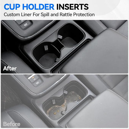 5PCS Center Console Organizer Tray for 2026 2025 2024 2023 Honda CRV Accessories, Armrest Storage Box and Drawer, Armrest Hidden Storage Box, Dashboard Organizer Tray and Cup Holder for Honda CR-V