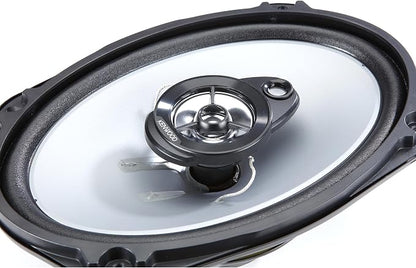 Kenwood KFC-6966S 800W Max 6" x 9" 3-Way 4 ohms impedance Car Stereo Coaxial Speakers Pair