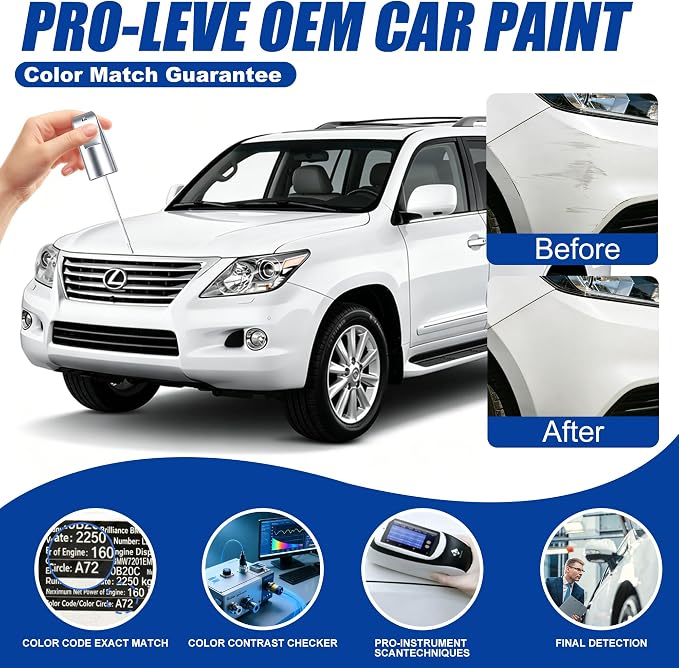 Tuxedo Black Metallic UH Touch Up Paint Compatible with Ford, All in One Car Scratch Repair Kit with Primer Putty & Clear Coat, Complete Sanding Tools Set for Scratches Chips Nicks