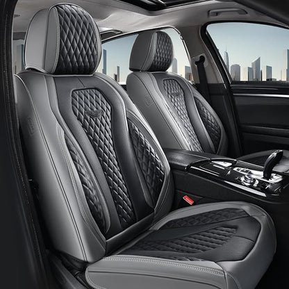 Coverado Car Seat Covers Full Set, Black Seat Covers, Automotive Car Seat Cover, Car Seat Cushion, Car Seat Covers Front Seats Back Seat Covers, Car Seat Protector Universal Fit Most Cars